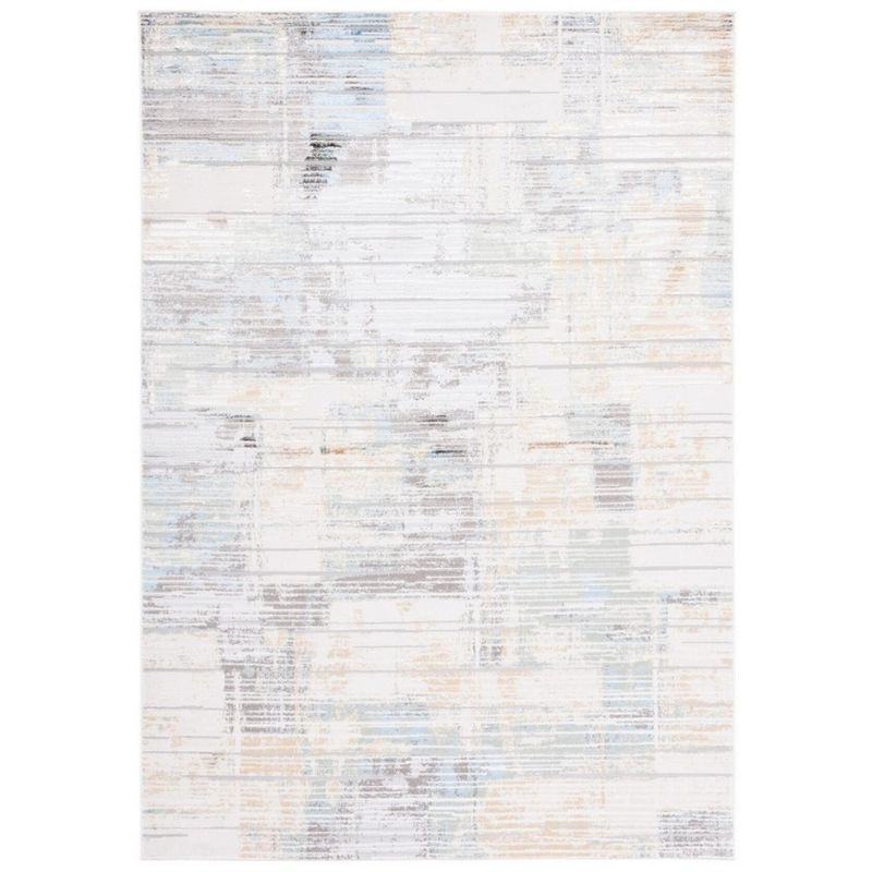 Bel Air BLA226 Power Loomed Area Rug - Dark Grey/Gold - 8'x10' - Safavieh.