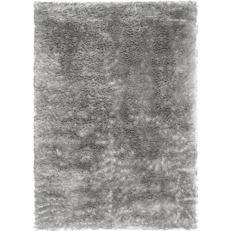 Faux Sheep Skin FSS235 Power Loomed Indoor Area Rug - Grey - 5'x7' - Safavieh