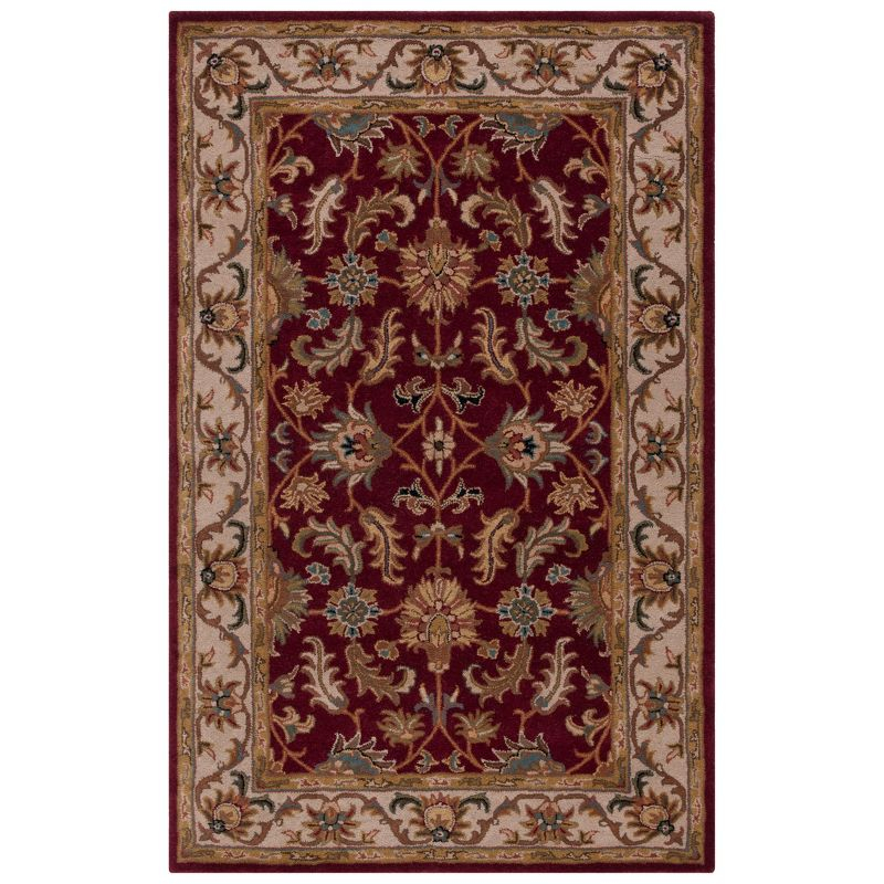 Heritage HG628 Hand Tufted Area Rug - Red/Ivory - 4'x6' - Safavieh.