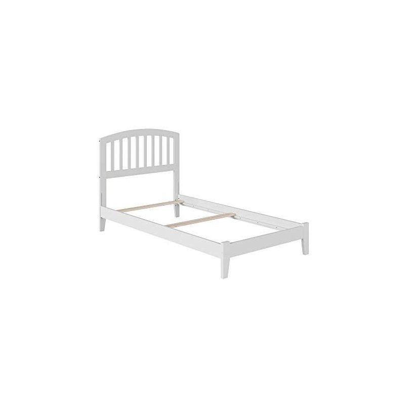 AFI Furnishings Richmond Twin Traditional Bed with Open Footboard and Turbo Charger in White