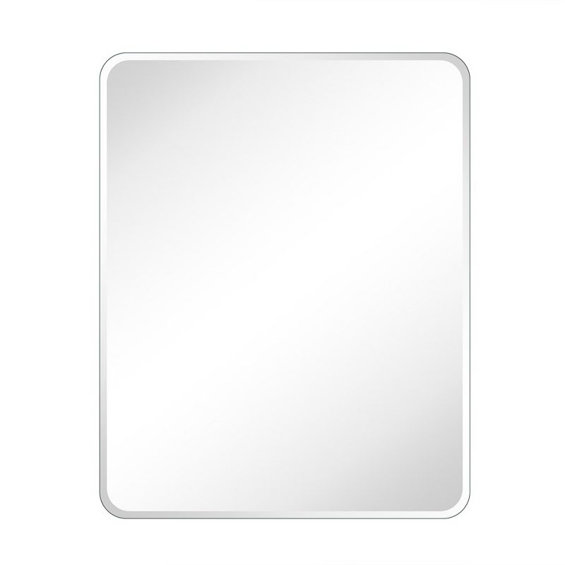 TEHOME 24 in. W x 30 in. H Rectangular Recess and Surface Mount Frameless Medicine Cabinet with Mirror