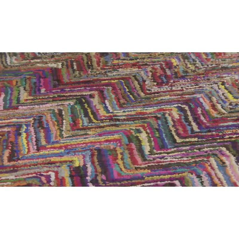 Nantucket NAN141 Hand Tufted Indoor Area Rug - Pink/Multi - 4'x4' - Safavieh.