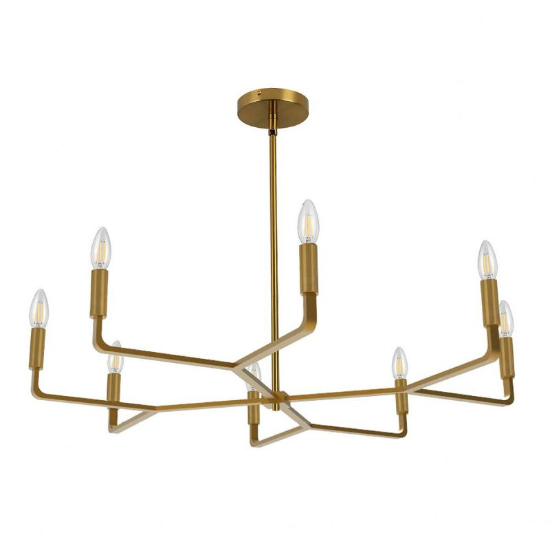 Dainolite Colette 8 - Light Chandelier in  Aged Brass