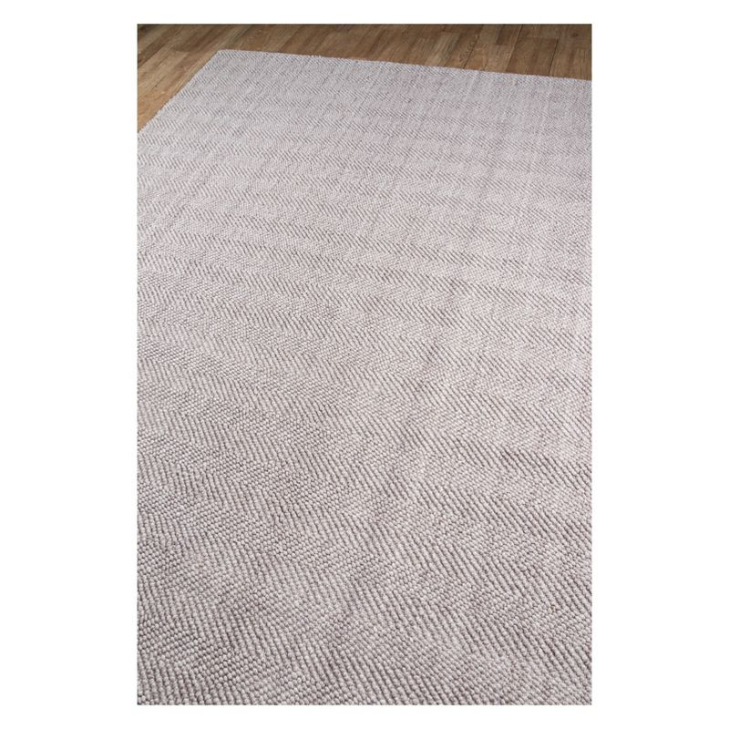 5'x8' Solid Woven Area Rug Brown - Erin Gates By Momeni: Modern Handmade Low Pile Indoor Rectangle Rug