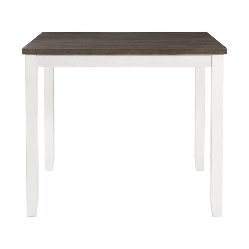 5pc Kona Counter Height Dining Set Brown - Picket House Furnishings: Modern Ladder Back Chairs, Wood Frame