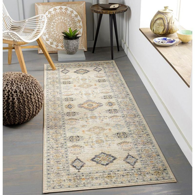 Mark & Day Park Forest 7'10"x10'6" Rectangle Washable Woven Indoor Area Rugs Beige: Stain-Resistant, Low Pile, Traditional Style