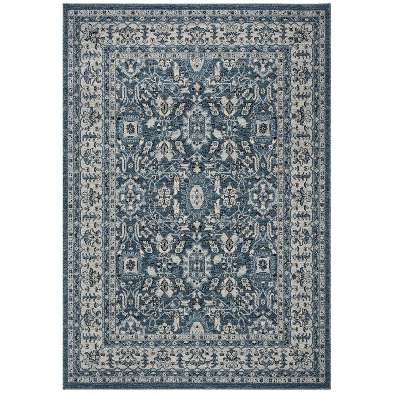 Charleston CHL412 Loomed Indoor Area Rug - Navy/Creme - 5'3"x7'6" - Safavieh