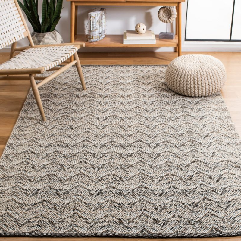 Kilim KLM729 Flat Weave Area Rug - Beige/Black - 8'x10' - Safavieh