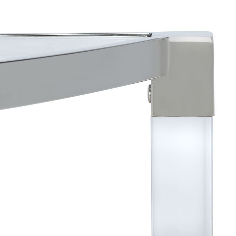 Anabelle Acrylic Console Table - Silver - Safavieh