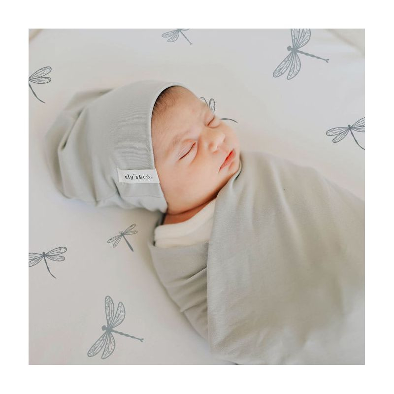 Ely's & Co. Baby Fitted Bassinet Sheet  100% Combed Jersey Cotton   for Baby Boy  2 Pack