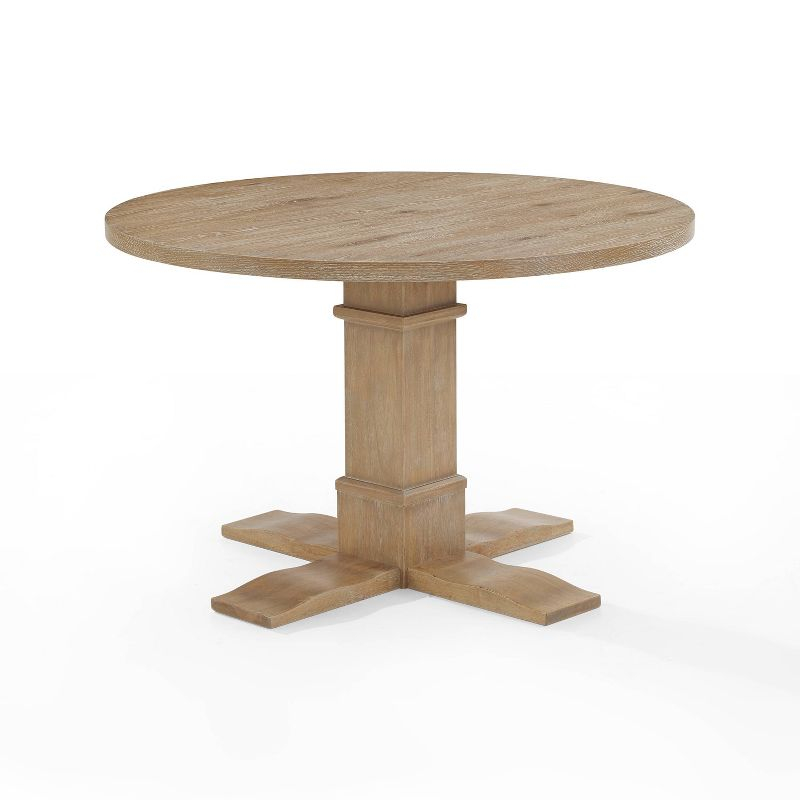 Joanna Round Dining Table Rustic Brown - Crosley