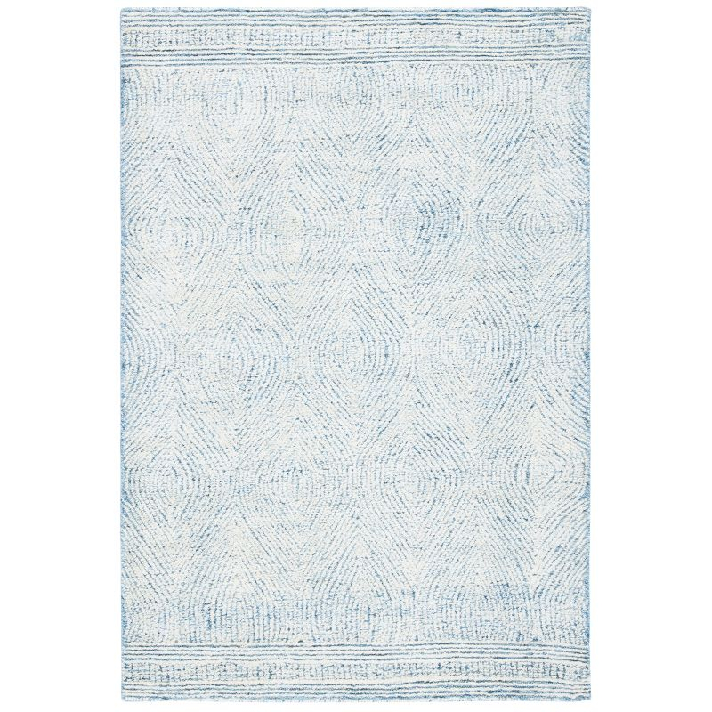 Abstract ABT340 Handmade Indoor Accent Rug - Ivory/Blue - 3'x5' - Safavieh
