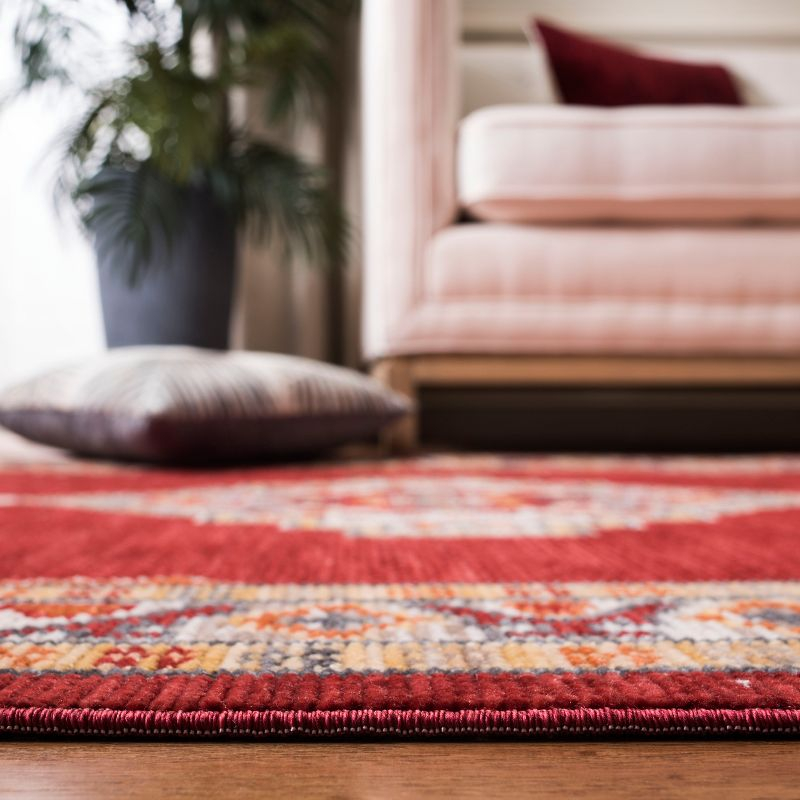 Farmhouse FMH830 Power Loomed Area Rug - Creme/Red - 8'9"x11'9" - Safavieh.