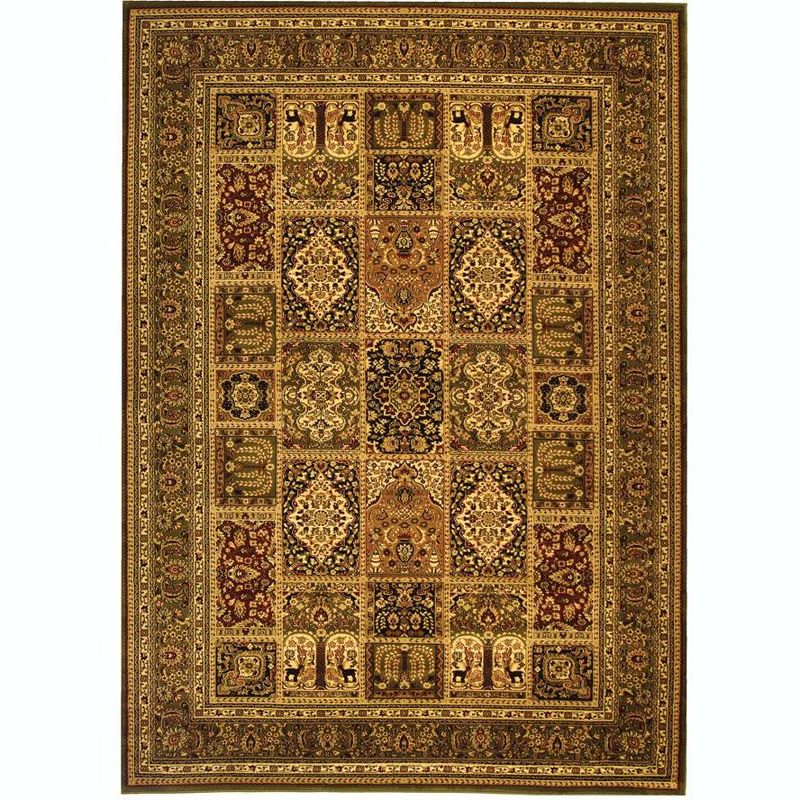 Lyndhurst LNH217 Power Loomed Area Rug - Multi/Green - 8'9"x11'9" - Safavieh.