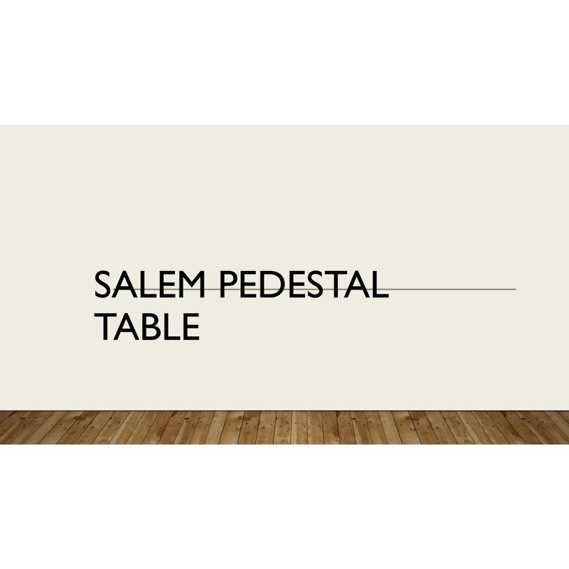 Carolina Living 30" Salem Round Pedestal Dining Table Espresso: Rubberwood, MDF, Non-Extension