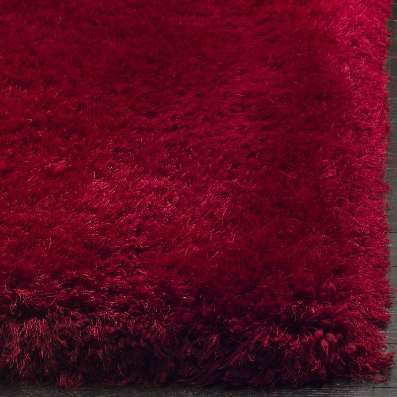 Luxe Shag SGX160 Hand Tufted Area Rug - Red - 6'x9' - Safavieh.
