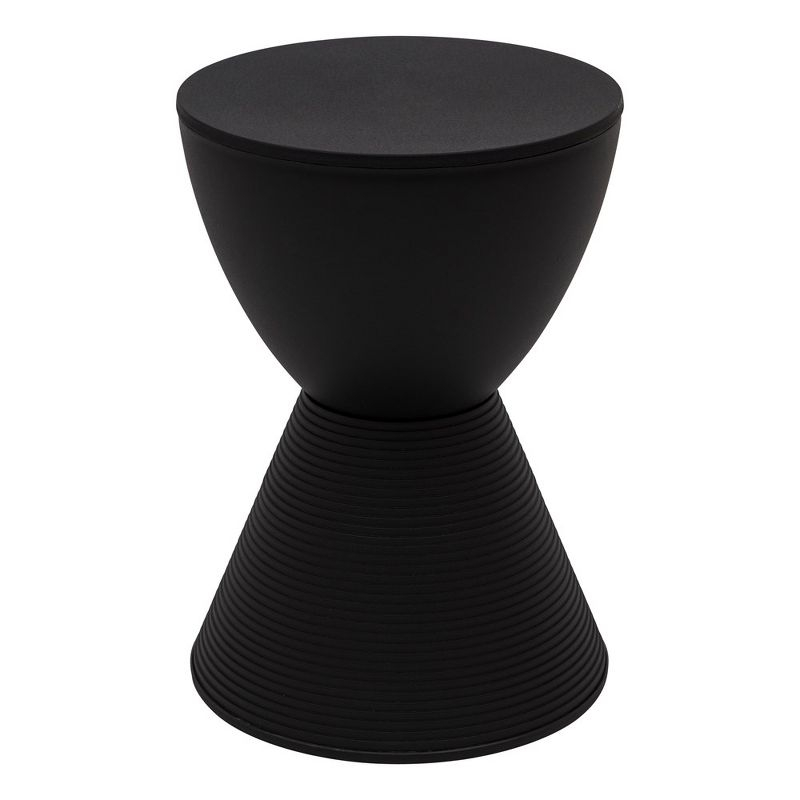 LeisureMod Boyd Modern Round Plastic Side Table