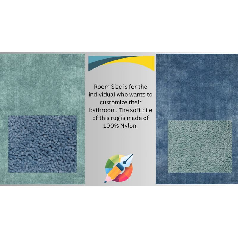 5'x6' Washable Bathroom Carpet Platinum Gray - Garland Rug