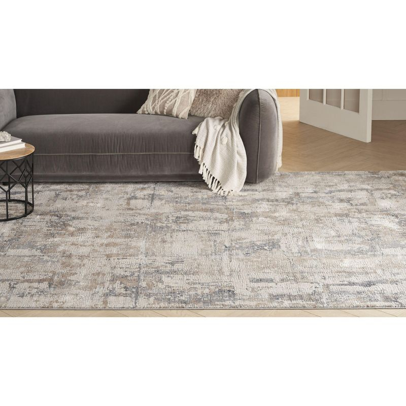 Nourison Rustic Textures Contemporary Indoor Area Rug Beige/Grey 7'10" x 10'6"