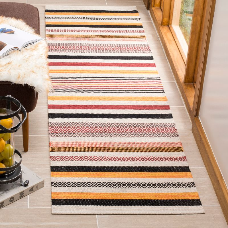 Montauk MTK211 Hand Woven Runner Rug - Red/Multi - 2'6"x6' - Safavieh.
