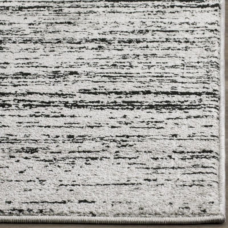 Adirondack ADR113 Machine Made Indoor Area Rug - Silver/Black - 10'x14' - Safavieh