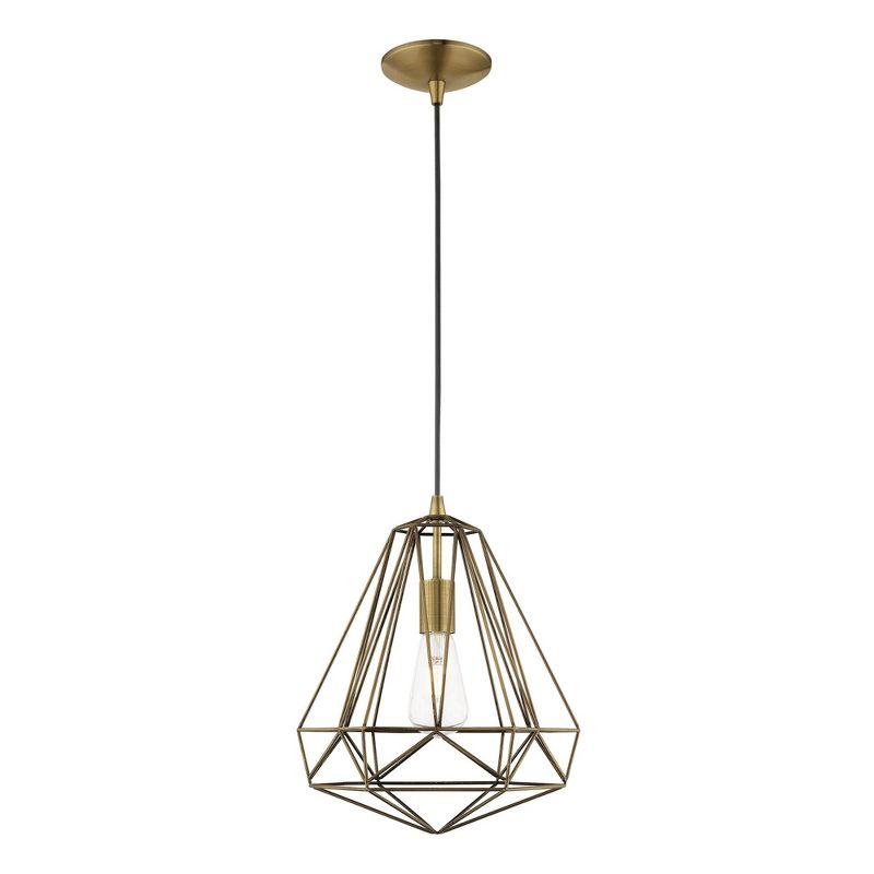 Livex Lighting Knox 1 - Light Pendant in  Antique Brass