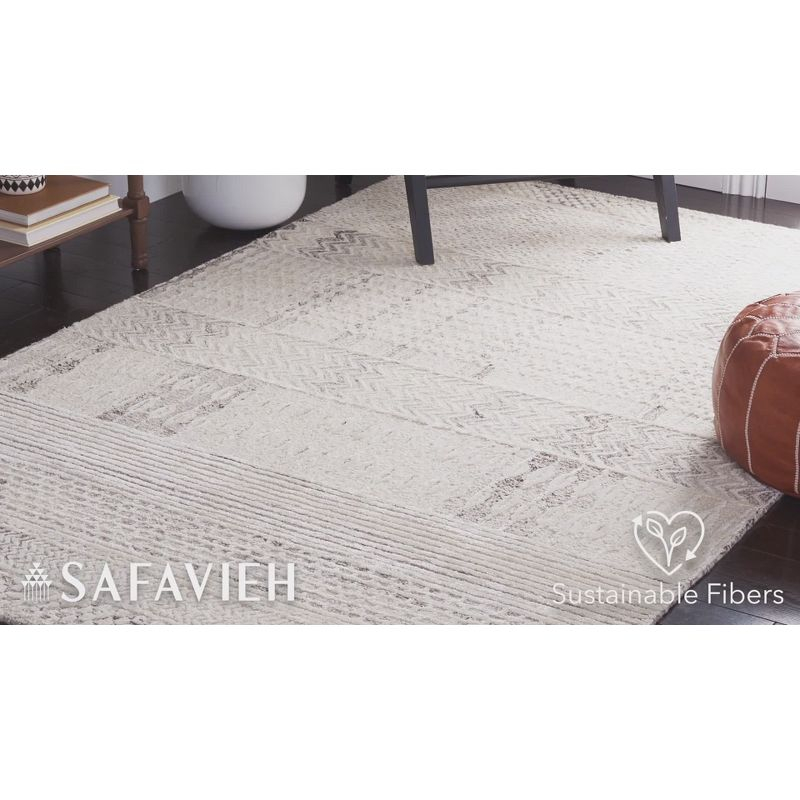 Glamour GLM538 Hand Tufted Indoor Accent Rug - Navy/Ivory - 3'x5' - Safavieh