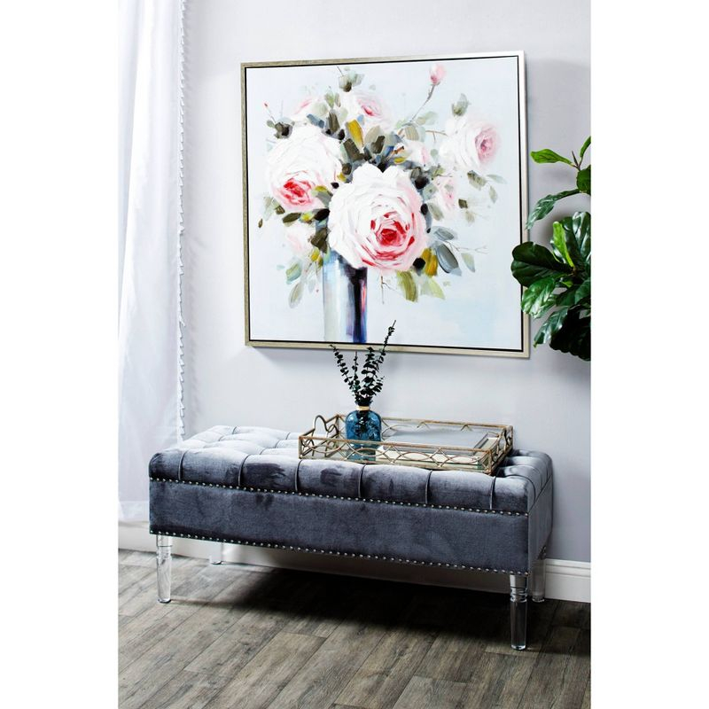 Modern Reflections Rustic Iron Tray (25") - Olivia & May