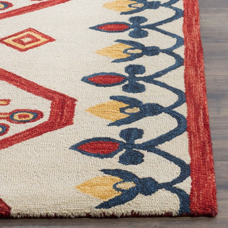 Aspen APN703 Hand Tufted Area Rug - Ivory/Multi - 4'x6' - Safavieh..