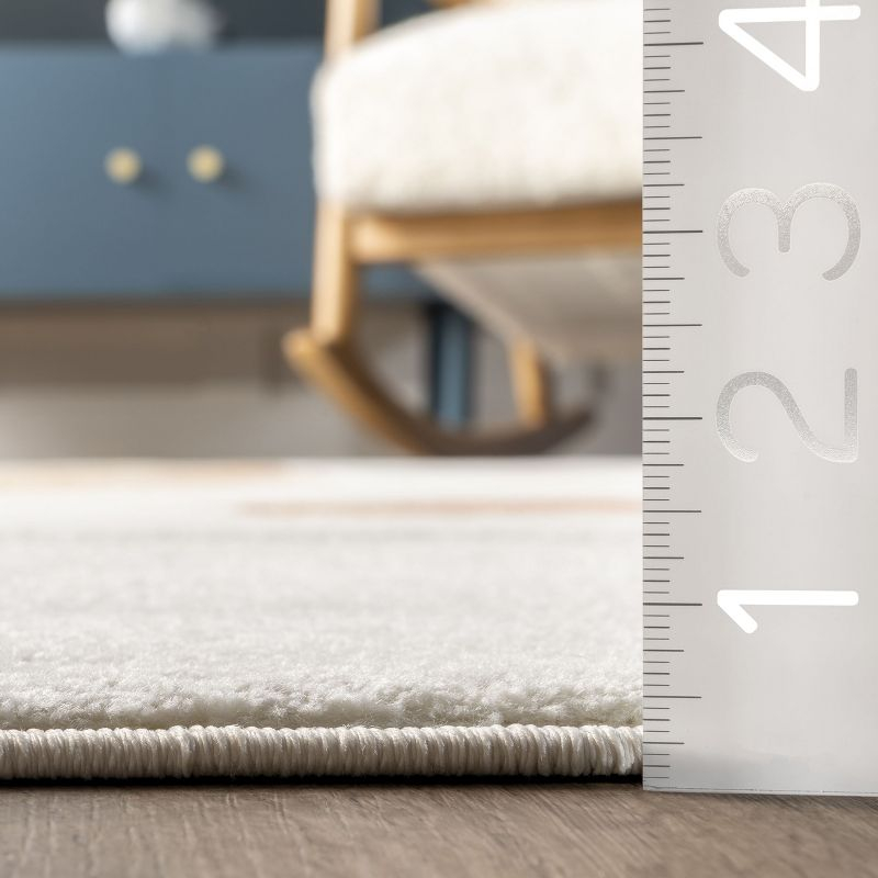 Nuloom Anabell Animal 4x6 Indoor Area Rug for Living Room Bedroom Dining Room Nursery Kitchen, Beige/Ivory