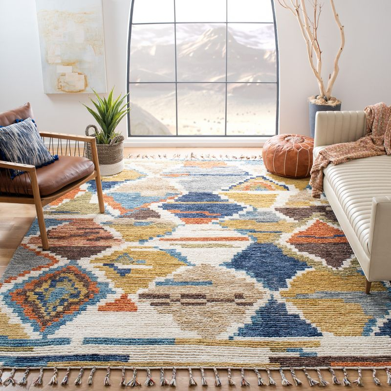 Kenya KNY524 Hand Knotted Area Rug - Multi - 6'x9' - Safavieh.