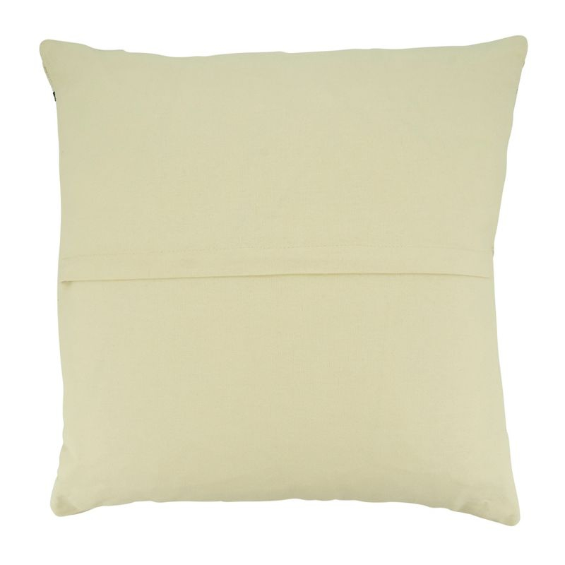 Saro Sonny Collection Striped Cotton Reversible Throw Pillow