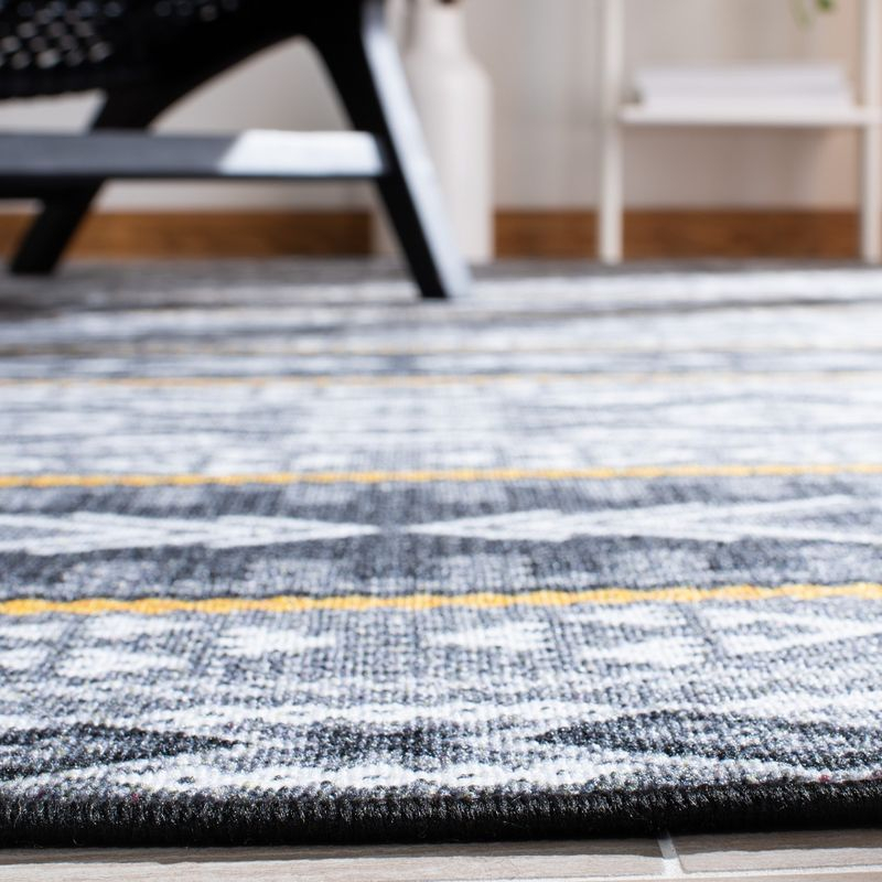 Journey JNY179 Power Loomed Area Rug - Grey/Gold - 4'4"x6' - Safavieh.