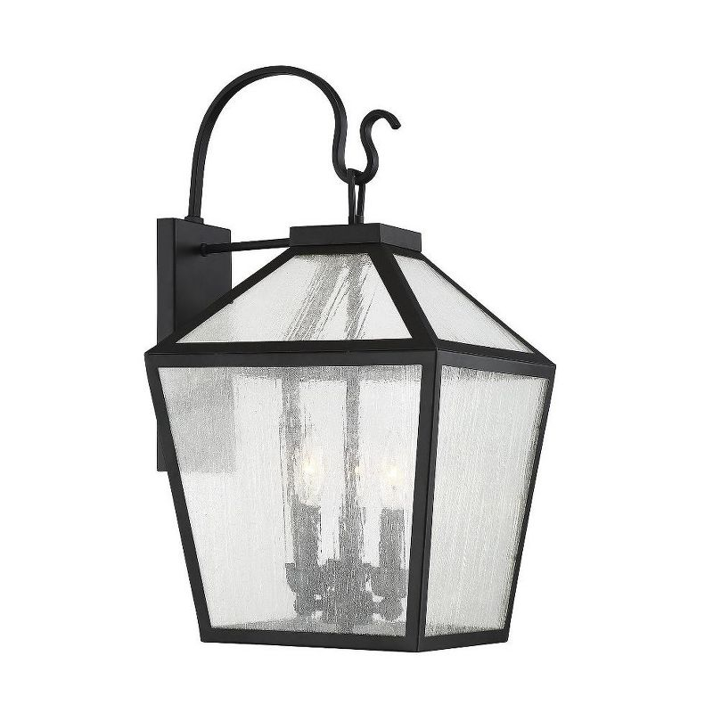 Savoy House Woodstock 3 - Light Wall Light in  Black