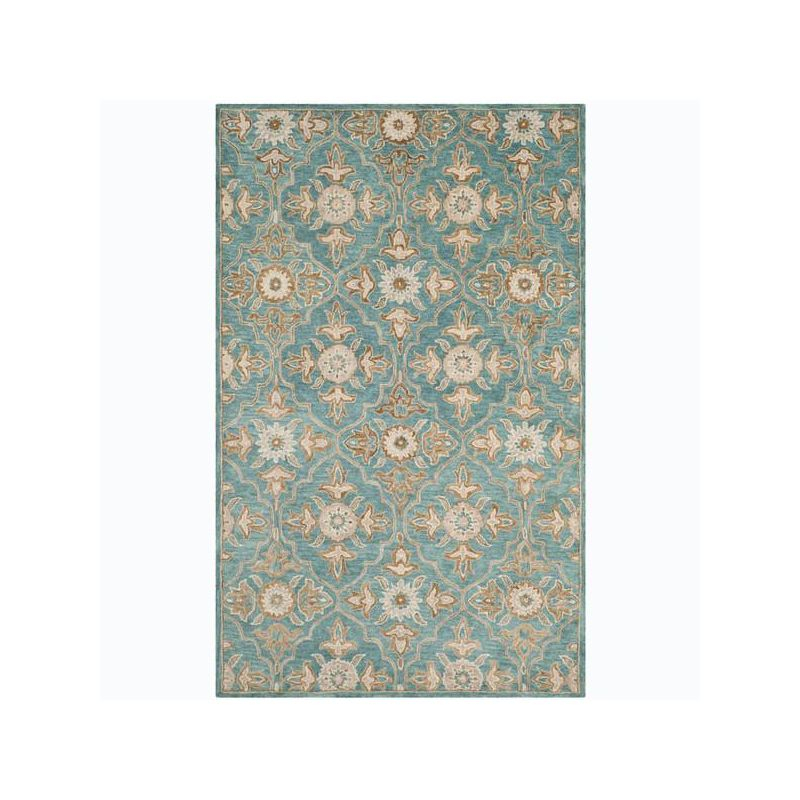 Heritage HG870 Handmade Accent Rug - 2'x3' - Turquoise/Multi - Safavieh