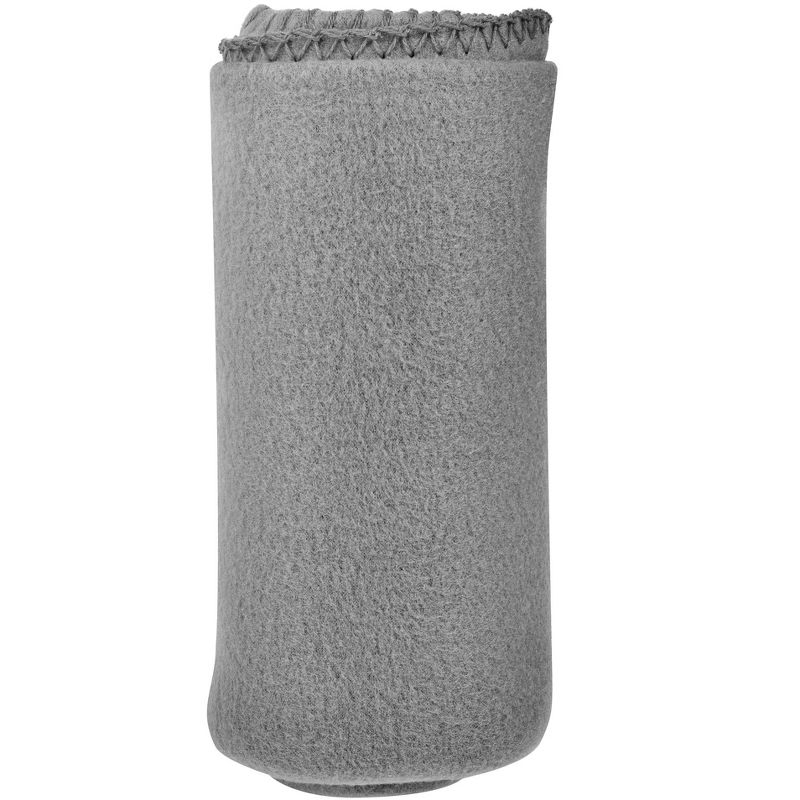 Lexi Home Super Soft 50 x 60 Cozy Fleece Throw Blanket - Gray