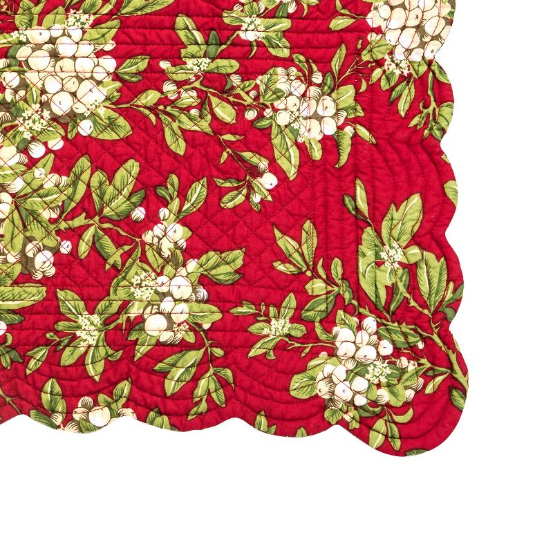 C&F Home 14" x 51" Mistletoe Leave Table Runner