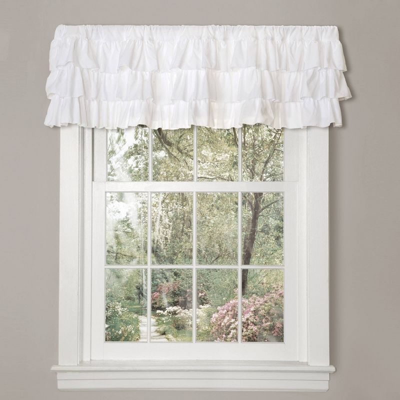 Lush Decor Belle Ruffled 84'' W Window Valance