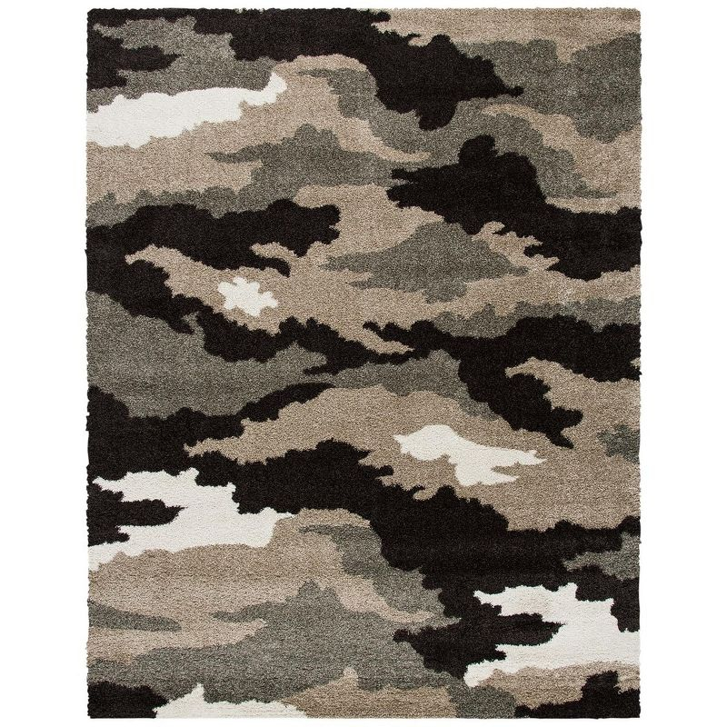 Florida Shag SG453 Power Loomed Indoor Area Rug - Beige/Multi - 8'x10' - Safavieh.