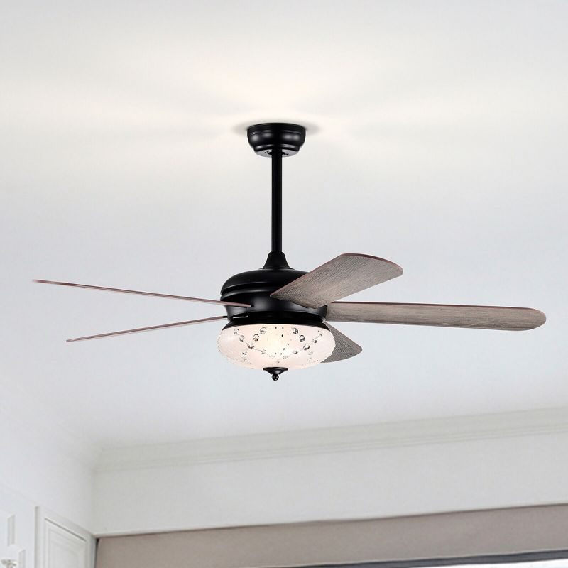 Tangkula 52" Retro Ceiling Fan w/ Remote Control 3 Wind Speeds & 5 Reversible Blades Grey