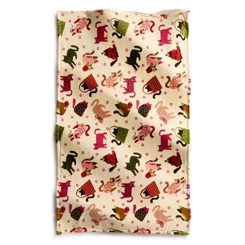 Vera Bradley Women's Outlet Fleece Essential Throw Blanket Herding Cats Seedpearl