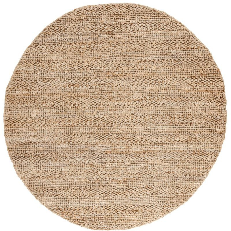 Natural Fiber NFB477 Machine Made Indoor Area Rug - Natural - 6' Round - Safavieh