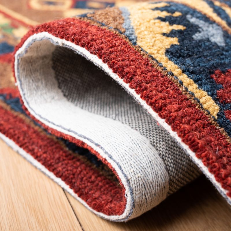 Heritage HG352 Hand Tufted Area Rug - Red/Gold - 6'x6' - Safavieh.