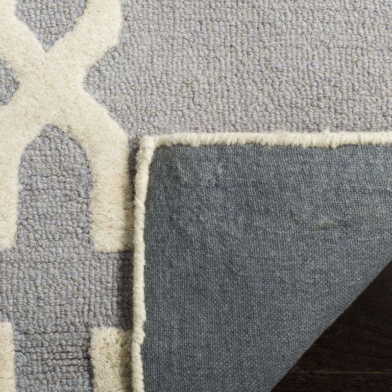 Cambridge CAM125 Tufted Indoor Accent Rug - Silver/Ivory - 3'x5' - Safavieh