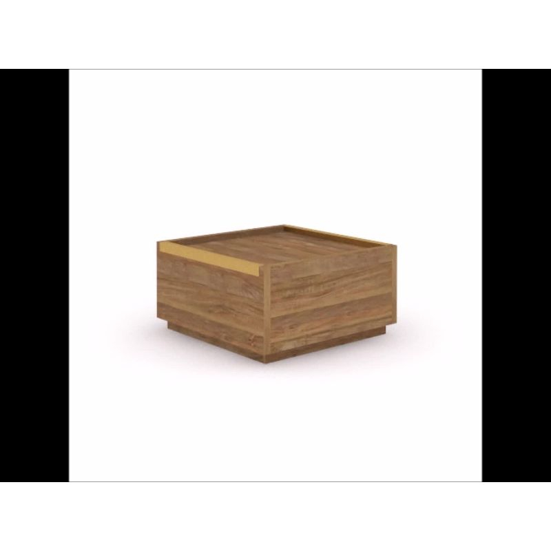 Manhattan Gate Coffee Table with Storage Sindoori Mango - Sauder: Modern Style, 2 Drawers, Lightweight Construction