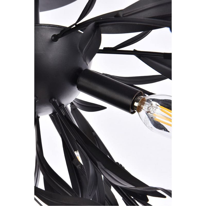 Elegant Lighting Priscilla 18.5 inch flush mount in black