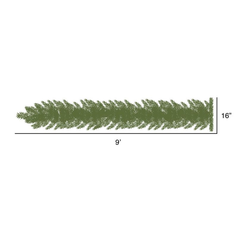 Vickerman 9' Camdon Fir Artificial Christmas Garland, Unlit
