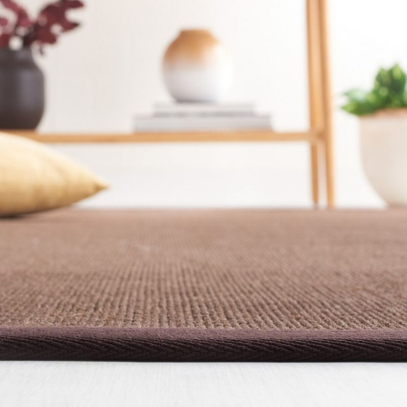 Natural Fiber NF131 Power Loomed Indoor Accent Rug - Brown/Brown - 3'x5' - Safavieh