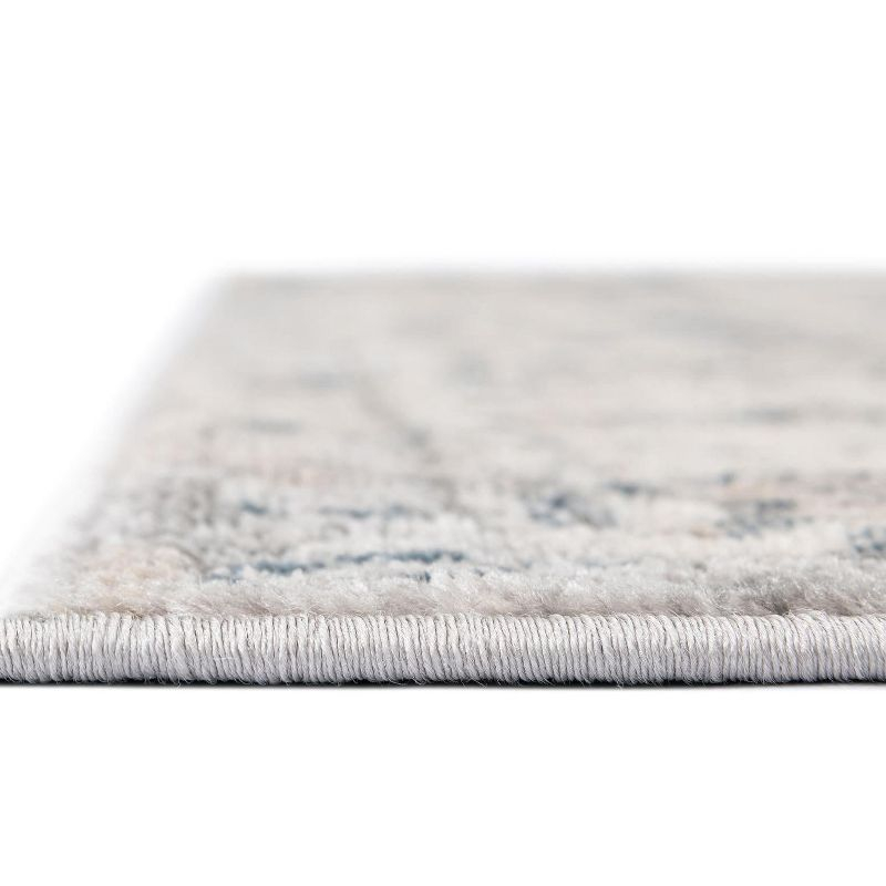 Unique Loom Portland Collection Area Rug - Canby (2'  x 8' Runner Gray/Blue)