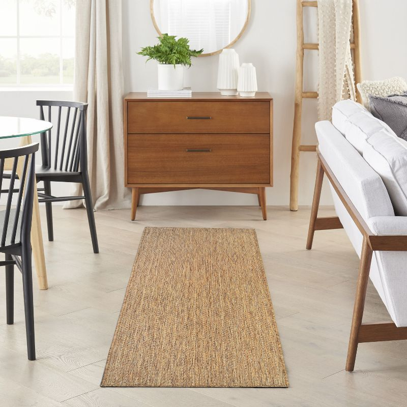 Nourison Horizon Indoor/Outdoor 2' x 6' Natural Modern Rug